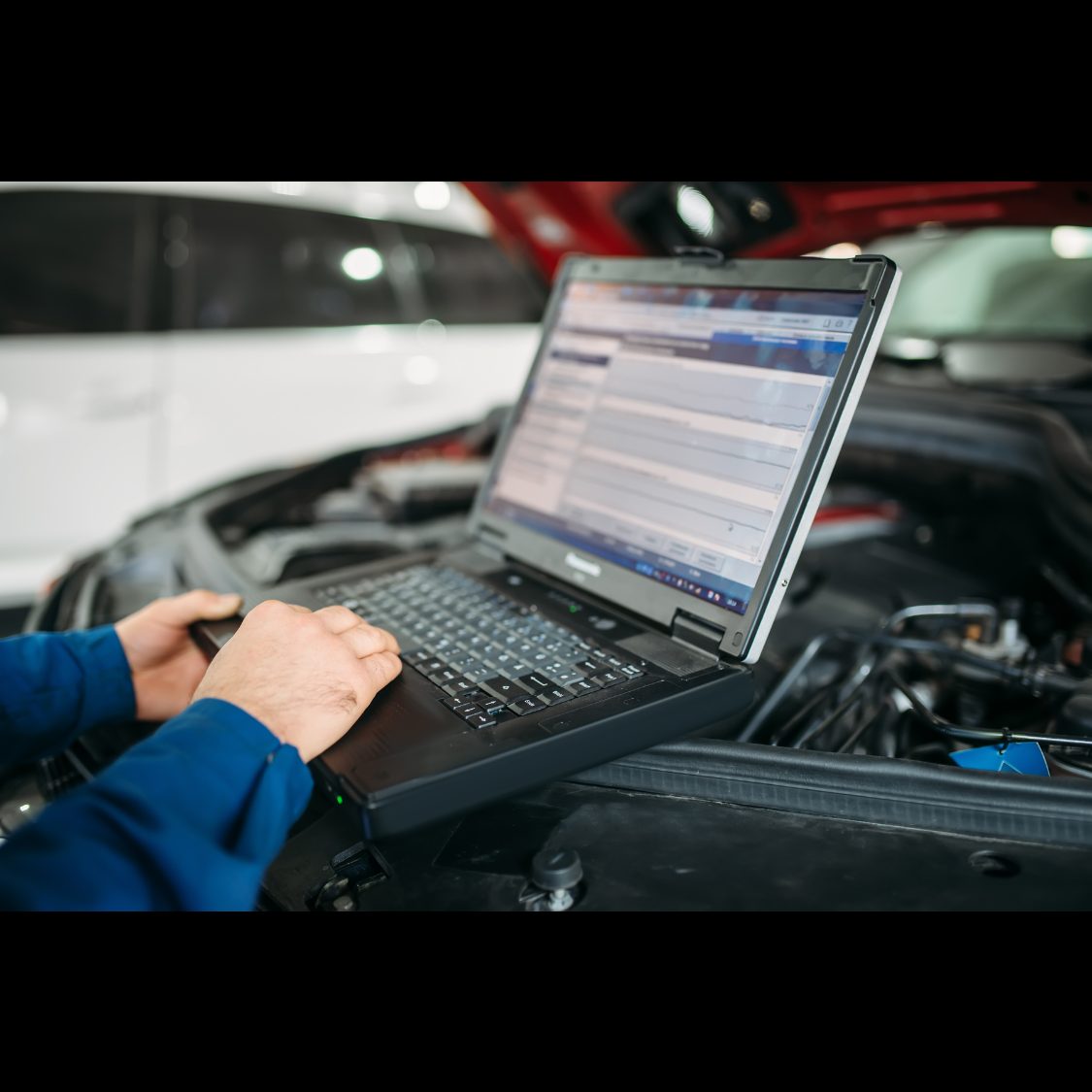 Computerdiagnose am Fahrzeug